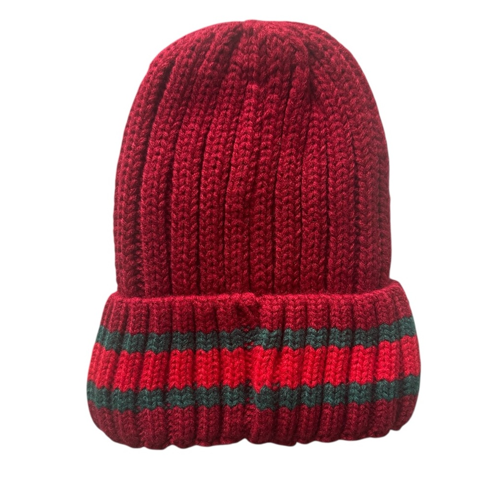 Stylish Red Knit Beanie